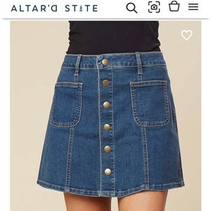 Altar’d State Back to School Denim Skirt